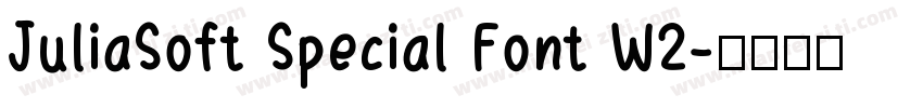 JuliaSoft Special Font W2字体转换